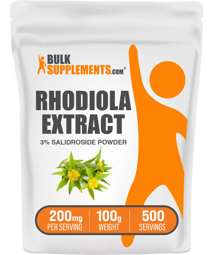 Suplemento Bulksupplements.com Extrato De Rhodiola Em Pó 100