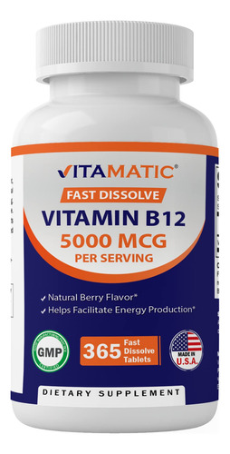 Suplemento Vitamínico De Vitamina B12 5000mcg De Dissolução