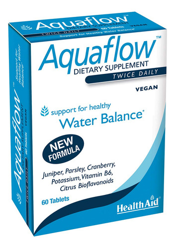 Suplemento Healthaid Aquaflow 60 Comprimidos Veganos