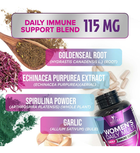 Multivitamínico Nature"s Nutrition Women Daily 60 Cápsulas - Imagem 5