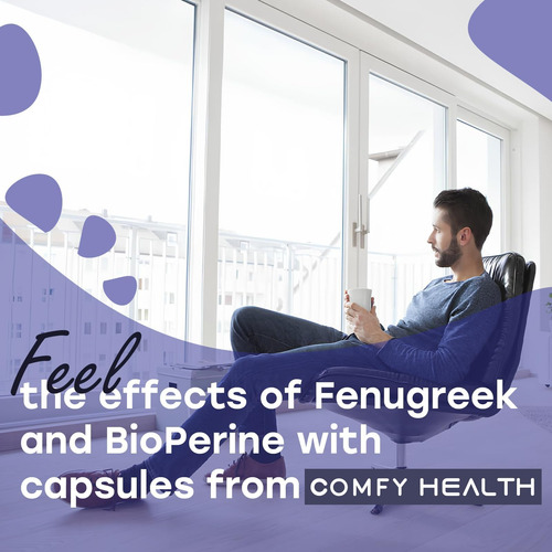 Suplemento Comfy Health: Cápsulas De Feno-grego, 2410 Mg, 12 - Imagem 5