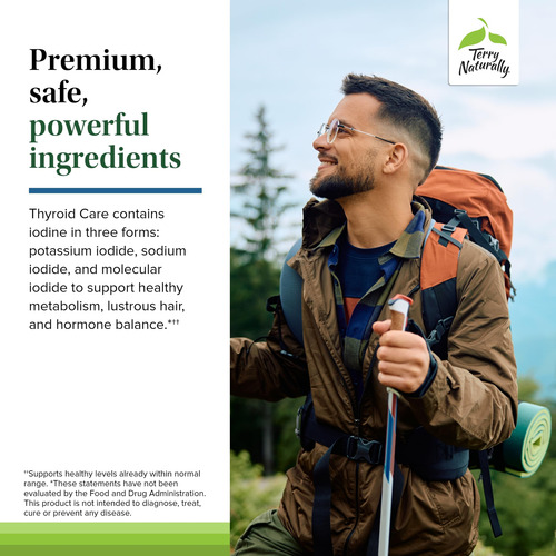 Suplemento Terry Naturally Thyroid Care 60 Cápsulas - Imagem 5