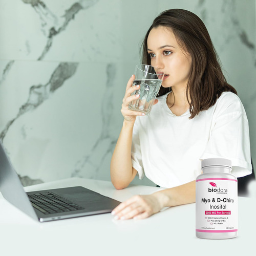Suplemento Biodora Myo & D-chiro Inositol 2050 Mg 120 Cápsul - Imagem 5