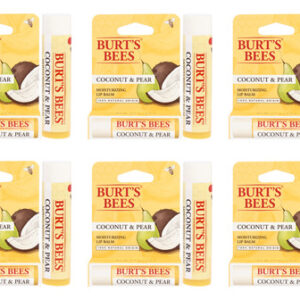 Bálsamo Labial Burts Bees, Hidratante De Coco E Pêra X6