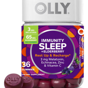 Melatonina Gummy Olly Sleep Immunity 3 Mg Com Vitamina C, Zi