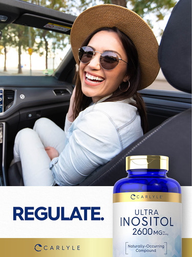 Suplemento Carlyle Inositol Em Cápsulas 2600 Mg 200 Unidades - Imagem 6