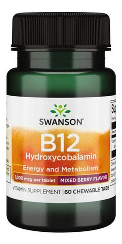 Vitamina B12, Hidroxicobalamina, Sabor Misto De Frutas Verme - Imagem 2
