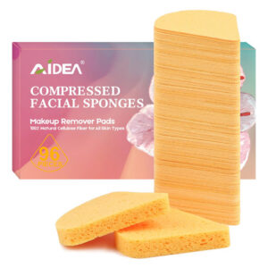 Esponjas Faciais Aidea Compressed 96 Unidades Descartáveis
