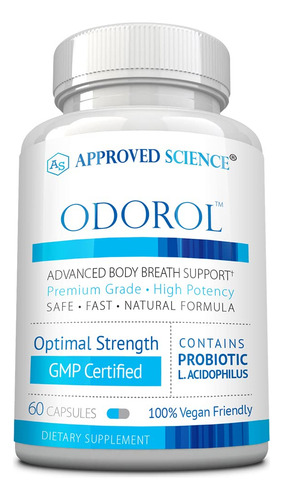 Suplemento Aprovado Pela Science Odorol 60 Cápsulas Para Mau