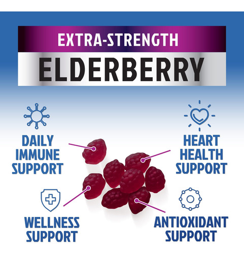 Gomas De Suporte Imunológico Nature"s Nutrition Sambucus 120 - Imagem 5