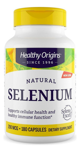Suplemento Healthy Origins Selenium 200 Mcg 180 Cápsulas
