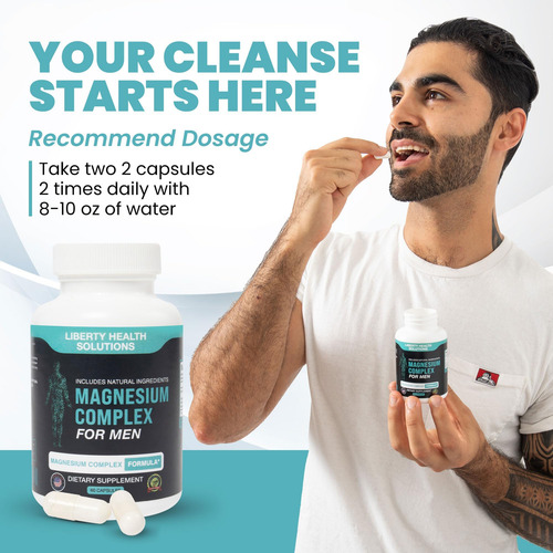 Complexo De Magnésio Para Homens Com Todos Os Ingredientes N - Imagem 5