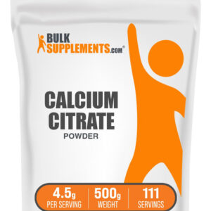 Suplemento De Cálcio Bulksupplements.com Citrato De Cálcio 5