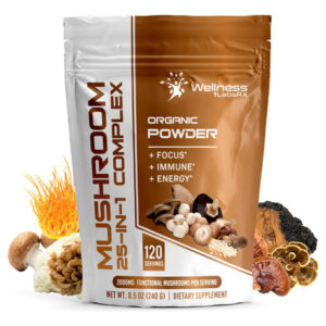 Suplemento De Cogumelos Em Pó Wellness Labsrx 25 Em 1 2000mg