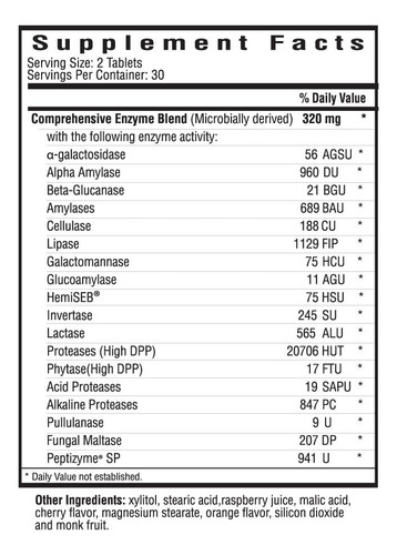 Suplemento Em Busca De Saúde Enzimas Digestivas Mastigáveis - Imagem 2