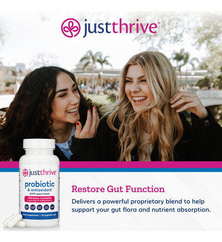 Suplemento Just Thrive Probiótico Suprimento De 30 Dias - Imagem 3