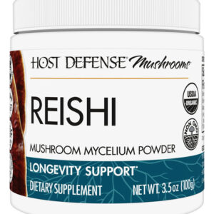 Suplemento Host Defense Reishi Powder 100ml Para Coração E I