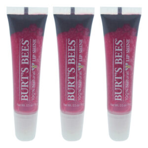 Lip Shine Burts Bees Pucker 050, Pacote Com 3