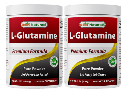 Pó Puro De L-glutamina Best Naturals 1 Lb (1 Lb (pacote Com