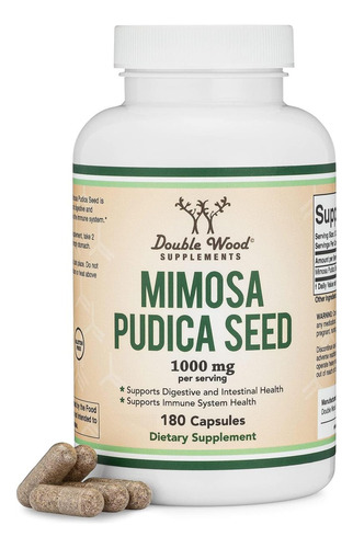 Cápsulas De Sementes Mimosa Pudica (180 Cápsulas, Fornecimen