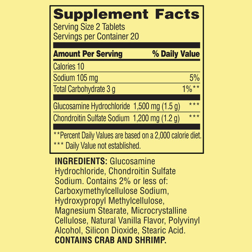 Glucosamine Chondroitin Triple Strenght Spring Valley 40 Tab - Imagem 7
