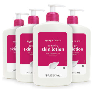Loção Amazon Basics Para Pele Extra Seca 480 Ml Com Vitamina
