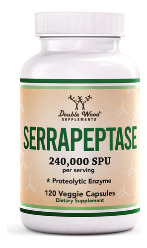 Suplemento Suplementos De Madeira Dupla Serrapeptase 240.000