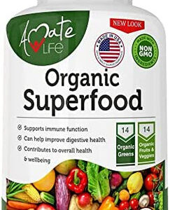 Complexo De Superalimento Orgânico De Frutas E Vegetais Ver
