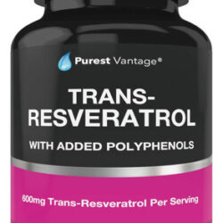 Suplemento Purest Vantage Resveratrol 1400mg 60 Cápsulas