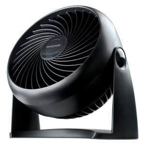 Ventilador de mesa Honeywell HT-900 turbo com 3 pás de Plástico preto estrutura preto, 22.86cm de diâmetro