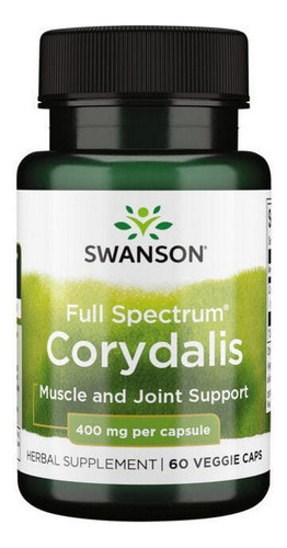 Full Spectrum Corydalis 400 Mg 60 Cápsulas Vegetais Da Swans - Imagem 2