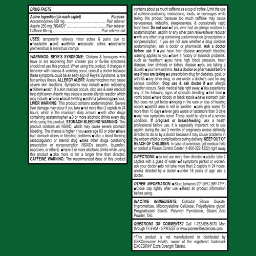 Alívio Da Dor Gencare Headache Relief Acetaminofeno Com Aspi - Imagem 6