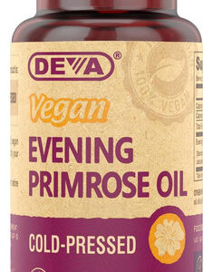 Deva Vegan Evening Primrose Oil, Prensado A Frio, Não Refina