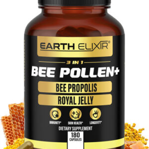 Suplemento Earth Elixir Bee Pollen 180 Cápsulas De Própolis