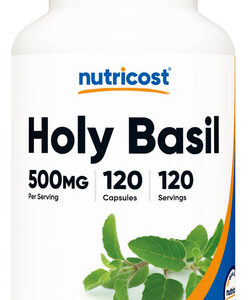 Suplemento Nutricost Holy Basil 500mg 120 Cápsulas Vegetaria