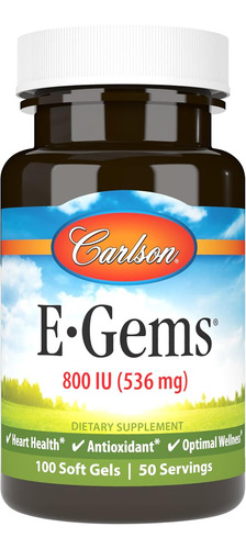 Vitamina E Carlson 800ui 50 Cápsulas