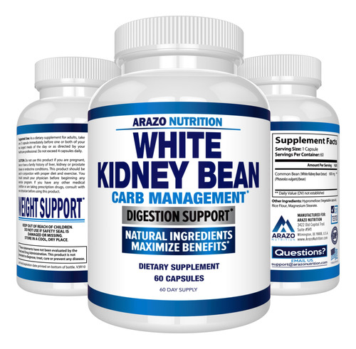 Suplemento Arazo Nutrition Extrato De Feijão Branco 600mg - Imagem 7