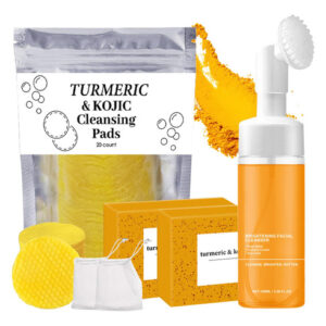 Conjunto De Cuidados Com A Pele Bcbu Turmeric Wash & Care Co