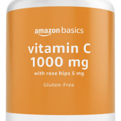 Suplemento Amazon Basics De Vitamina C 1000 Mg Com Roseira B