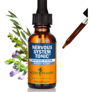 Fórmula Líquida De Ervas Herb Pharm Tônico Para Sistema Nerv