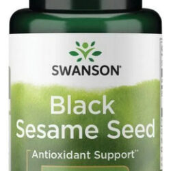 Semente De Gergelim Preto 500 Mg 60 Cápsulas Da Swanson Vita