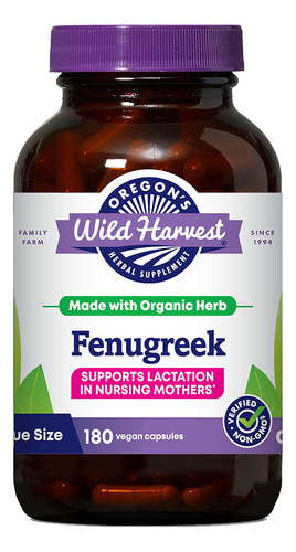 Suplementa As Cápsulas De Feno-grego Wild Harvest Do Oregon