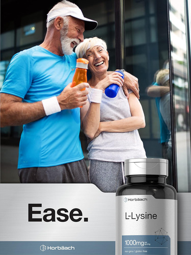 Horbäach L-lysine 1000mg | 100 Caplets Revestidos | Suplemen - Imagem 6