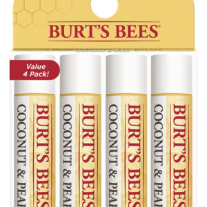 Bálsamo Labial Burt&quots Bees Coconut & Pear 100% Natural X4