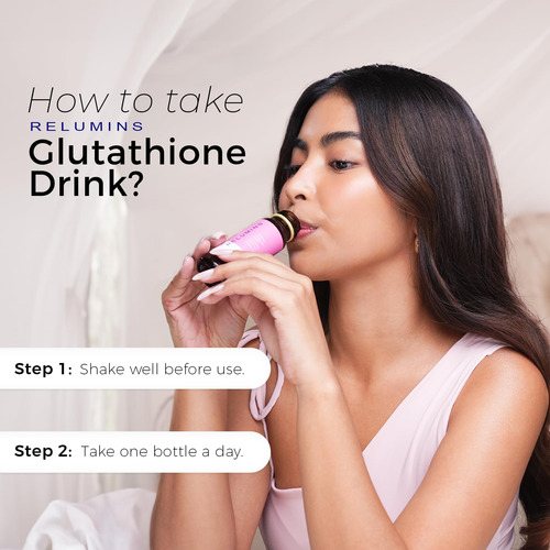 Relumins Glutationa Drink - Ajuda A Promover A Pele Mais Bri - Imagem 5