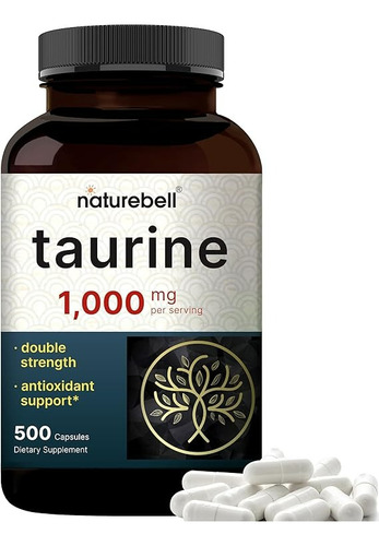 Suplemento Naturebell Taurine 500 Mg 500 Cápsulas - Imagem 4