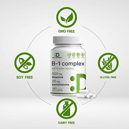 Vitamina B1 500mg Com Benfotiamina, 180 Cápsulas, Fórmula Me - Imagem 3