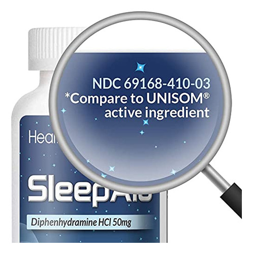 Cápsulas Gelatinosas De Difenidramina Sleep Aid Healtha2z 50 - Imagem 2