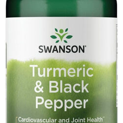 Suplemento Swanson Premium De Cúrcuma E Pimenta Preta 90 Cáp