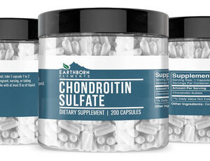 Earthborn Elements Sulfato De Condroitina 200 Cápsulas, Puro